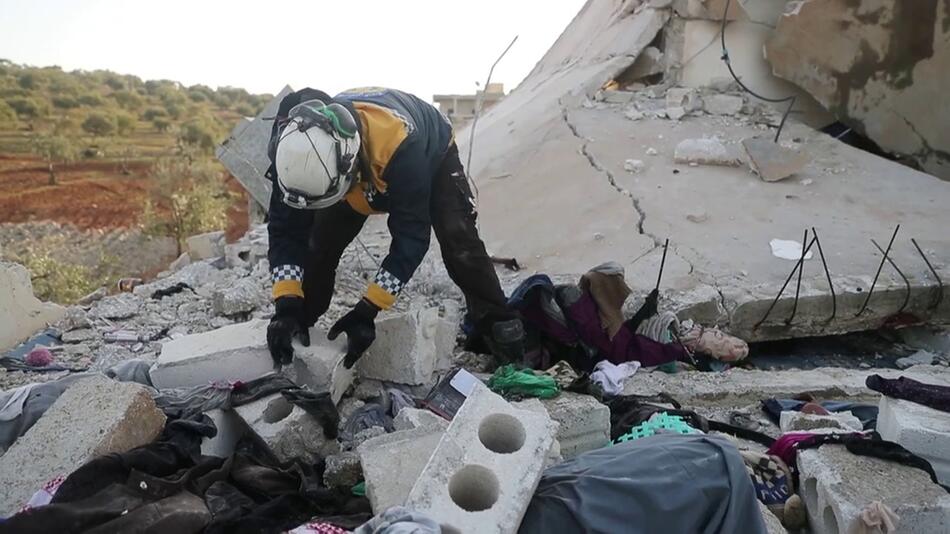 Ruine nach Militäroperation in Syrien