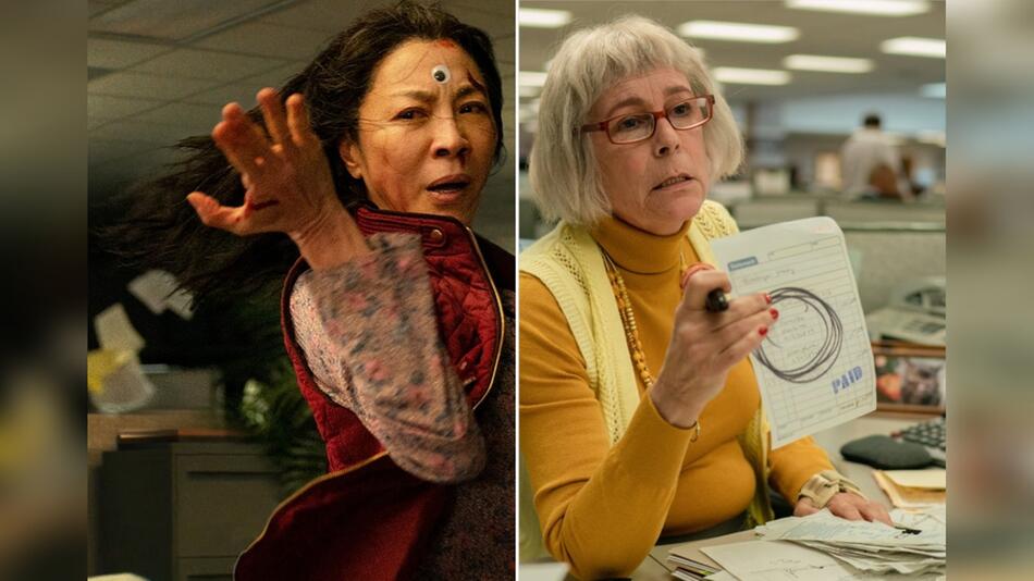 "Everything Everywhere All at Once" mit Michelle Yeoh (l.) und Jamie Lee Curtis.