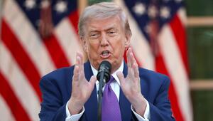 Foto von Donald Trump bei einer Rede im Rosengarten des Weissen Hauses