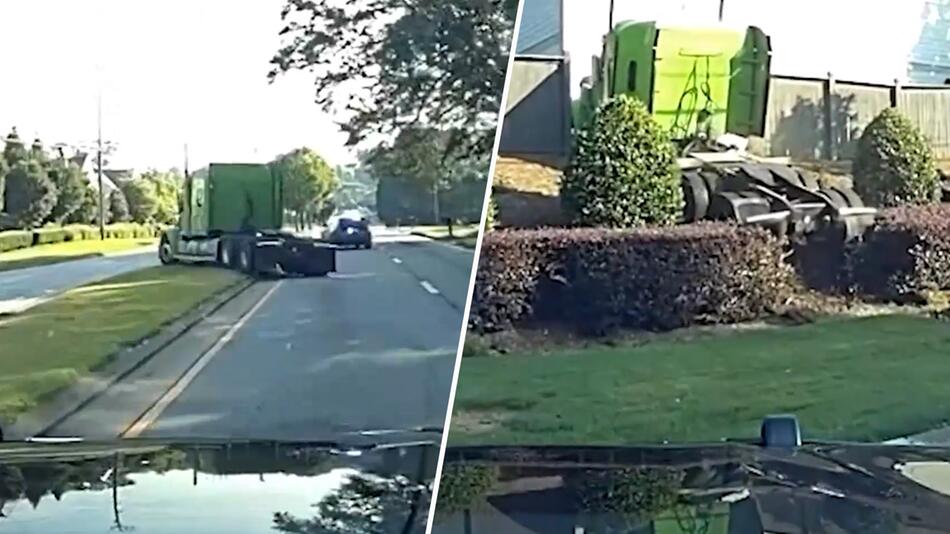Gefährliche Verfolgungsjagd in Georgia: Gestohlener Sattelschlepper flieht vor Polizei