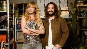 Bill und Tom Kaulitz (r.) bei den Vorbereitungen zu ihrer "Wetten, dass..?"-Ausgabe.