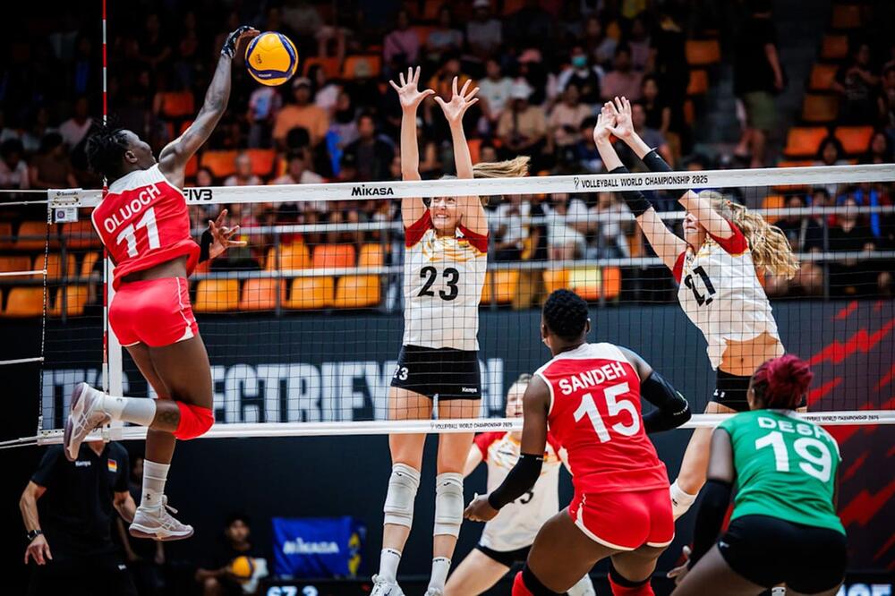 Volleyball WM Frauen in Thailand - Deutschland - Kenia