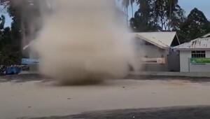 Wirbelwind sorgt für Erstaunen: Staubteufel driftet an Schule vorbei