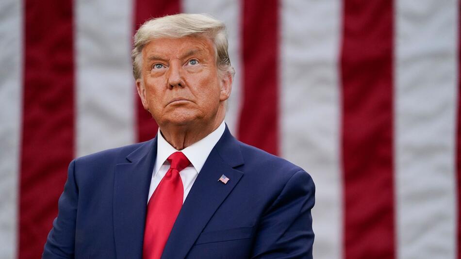 Donald Trump, USA, Präsident, Pressekonferenz, Weisses Haus, Washington D.C., Rosengarten, Corona