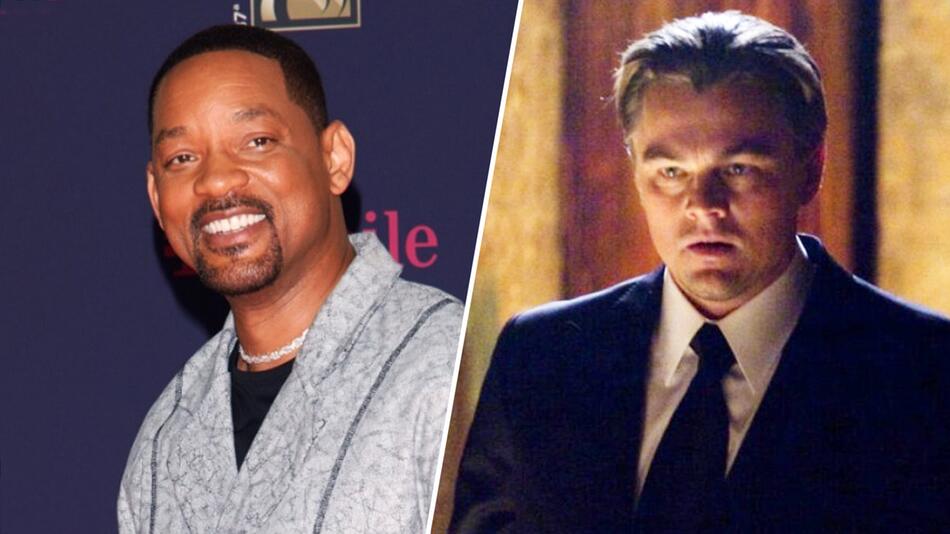 Beinahe wäre Will Smith (l.) anstelle von Leonardo DiCaprio in "Inception" in Träume eingedrungen.