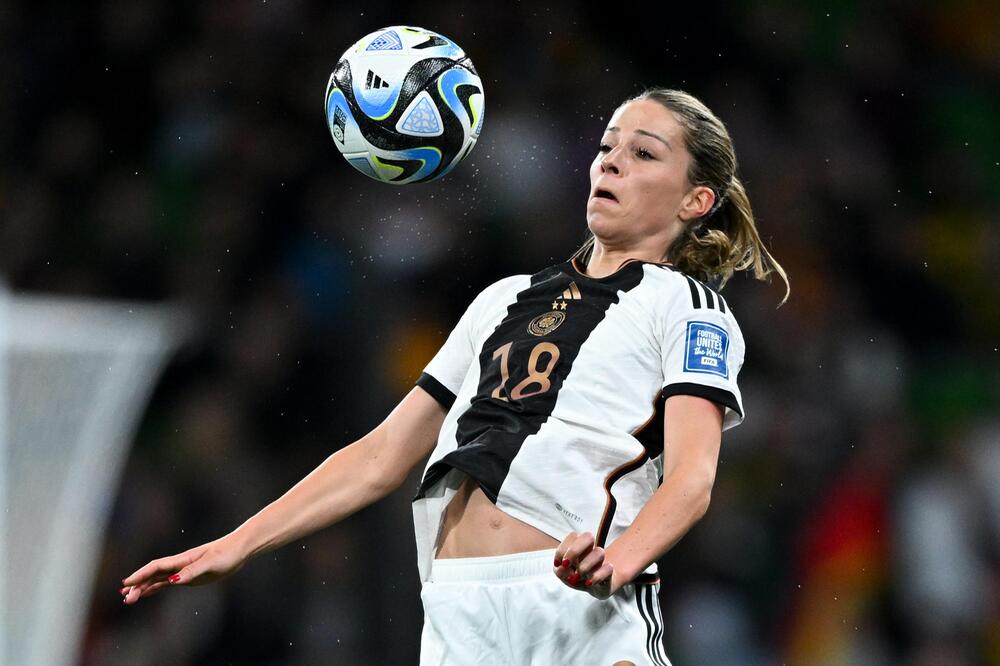 Melanie Leupolz im ersten deutschen WM-Spiel 2023 gegen Marokko