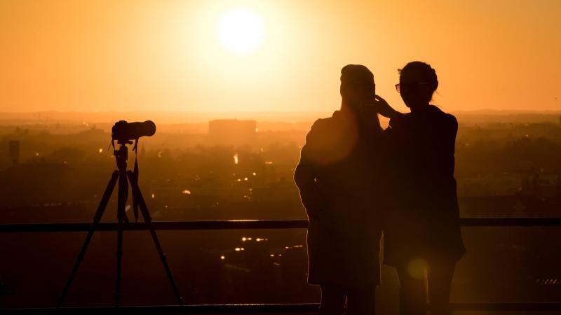 Fotografieren bei Sonnenuntergang