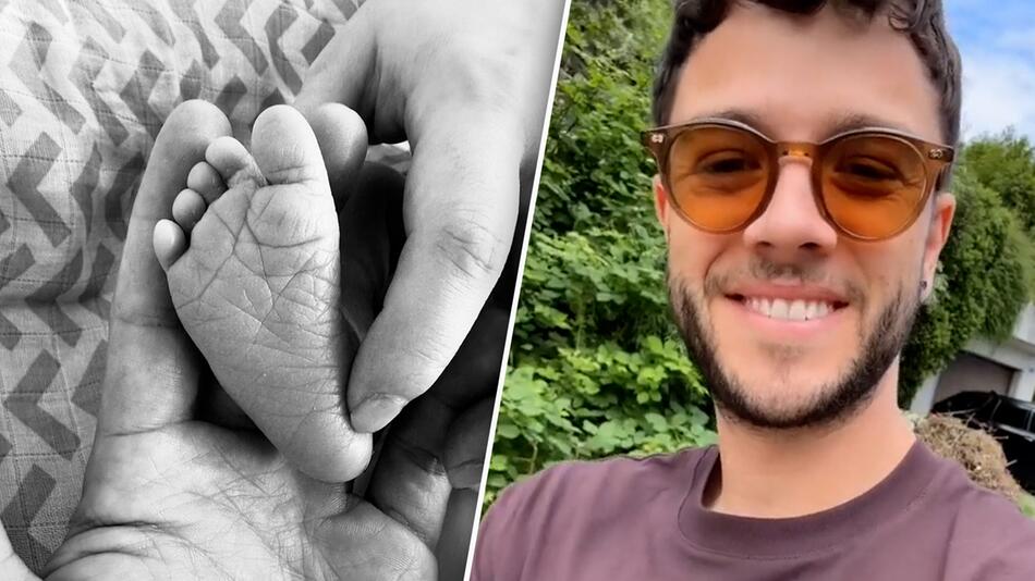 Das Baby ist da: Luca Hänni ist der Stolz ins Gesicht geschrieben