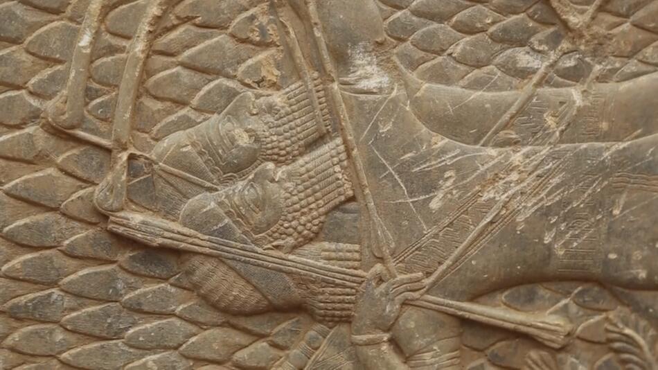 Wandbilder aus der Zeit der Assyrer