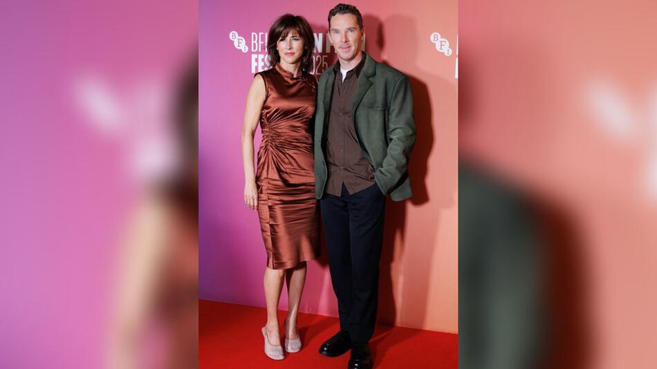 Benedict Cumberbatch und Sophie Hunter in London.