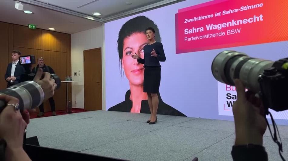 Wagenknecht stellt Wahlprogramm vor