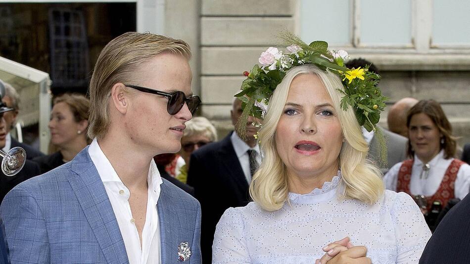 Mette-Marit mit ihrem Sohn Marius.