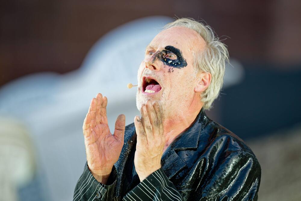 Wolfram Koch als Hagen bei der Fotoprobe der Festspiele