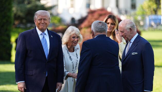 King Charles III, Queen Camilla, Donald Trump, Melania Trump