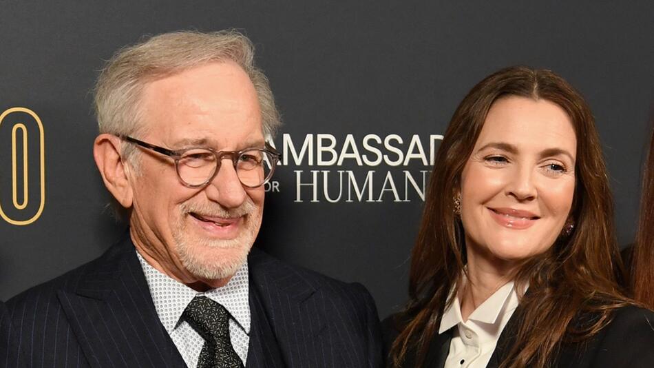 Steven Spielberg und Drew Barrymore bei der Jubiläumsgala der Shoah Foundation.