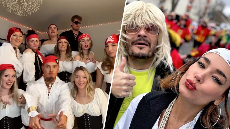 Von der Rennstrecke bis zum Piraten: Die besten Karneval-Outfits der Stars