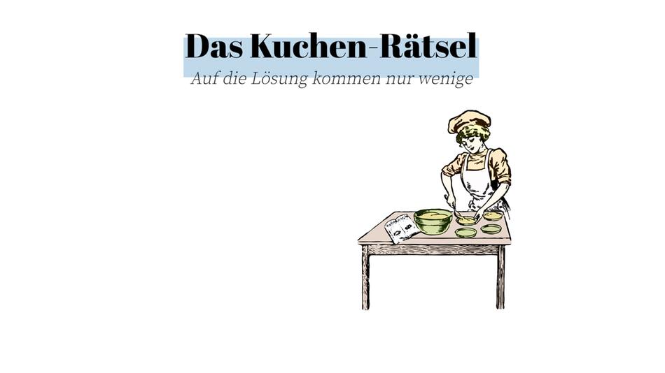 Kuchen-Rätsel: Auf die Lösung kommen nur wenige