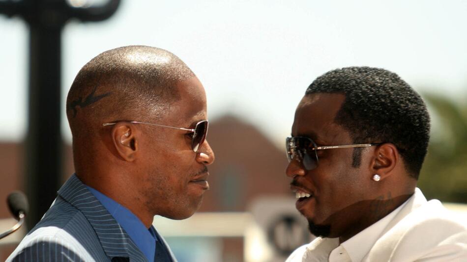 Jamie Foxx (l.) und Sean "Diddy" Combs 2008.