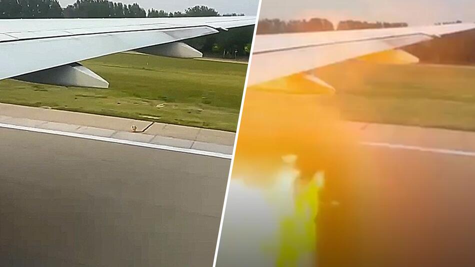 Boeing-Triebwerk fängt Feuer: United-Airlines-Pilot bricht Start in Peking ab