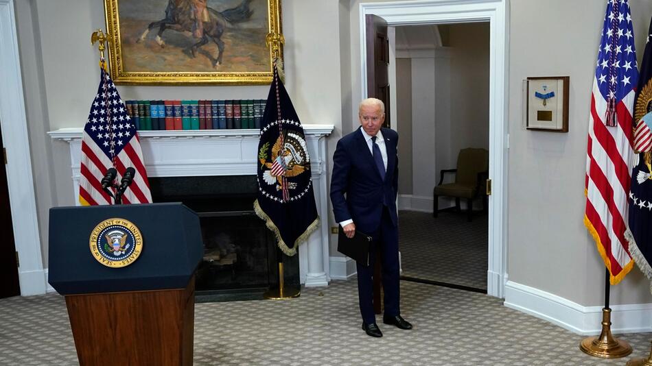 US-Präsident Joe Biden spricht im Weissen Haus