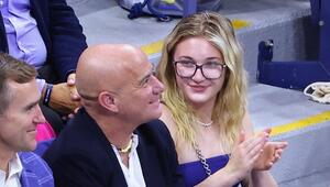 Andre Agassi mit seiner Tochter Jaz Elle.