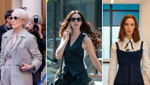 Miranda Priestly, Andy Sachs und Emily Charlton haben ihre Looks in "Der Teufel trägt Prada 2" ...
