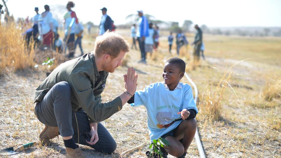 Prinz Harry und Herzogin Meghan auf Afrikareise