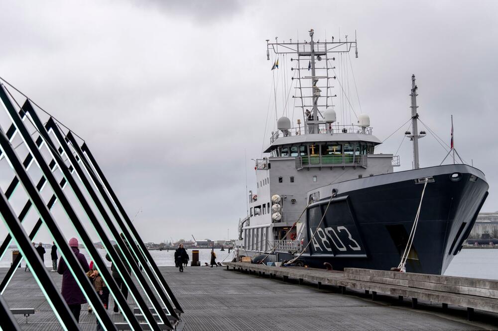 NATO-Marineschiffe liegen am Ofelia Plads im Hafen von Kopenhagen