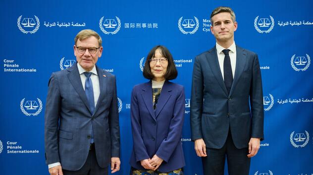 Aussenminister Wadephul besucht die Niederlande, Internationaler Strafgerichtshof
