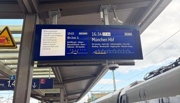 Bahnstrecke Berlin-Hamburg nach Unwetter gesperrt