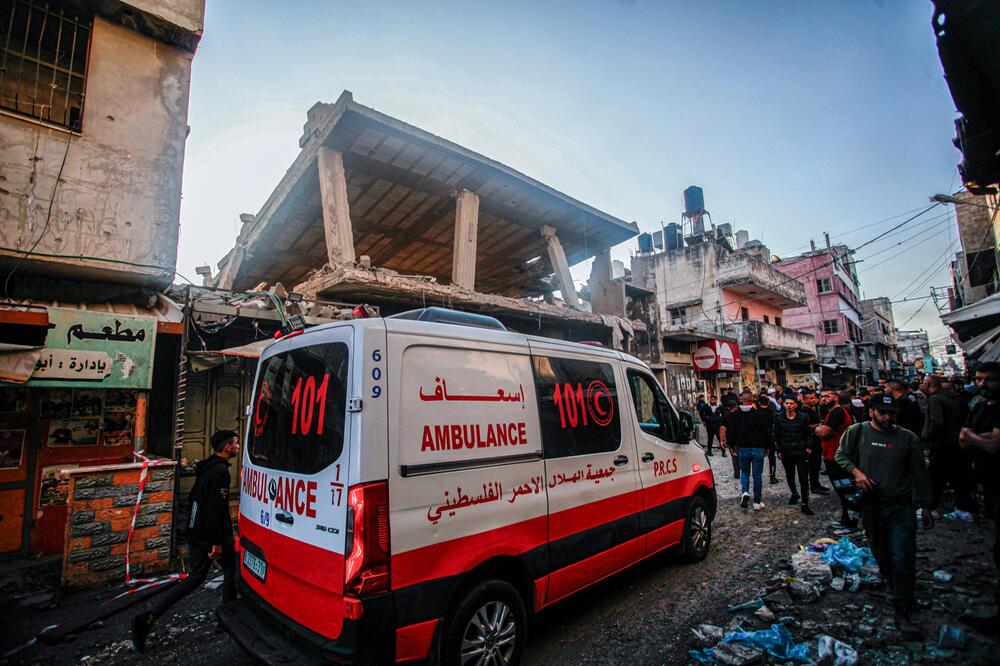 Rettungswagen des Palästinensischen Rote Halbmonds