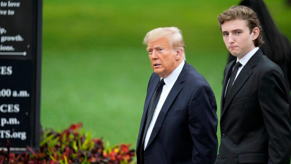 Donald Trump und sein Sohn Barron