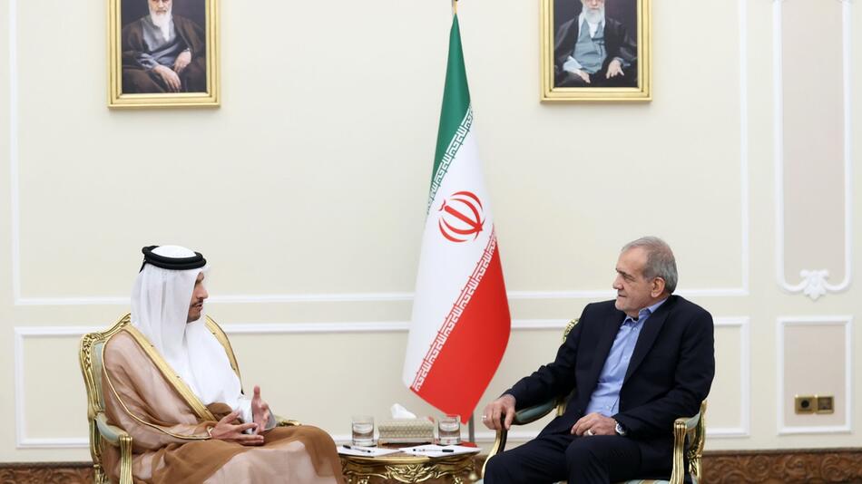 Katars Premier- und Aussenminister Al Thani im Iran