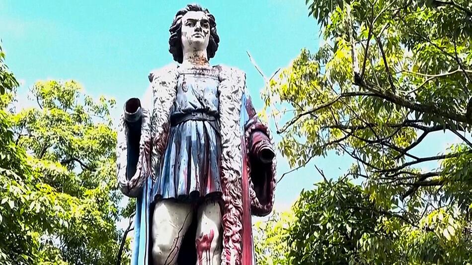 Nach über 100 Jahren: Kolumbus-Statue in Trinidad und Tobago entfernt
