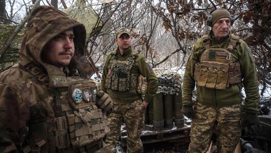 Ukrainische Soldaten im Frühjahr 2025 an der Front bei Chasiv Yar