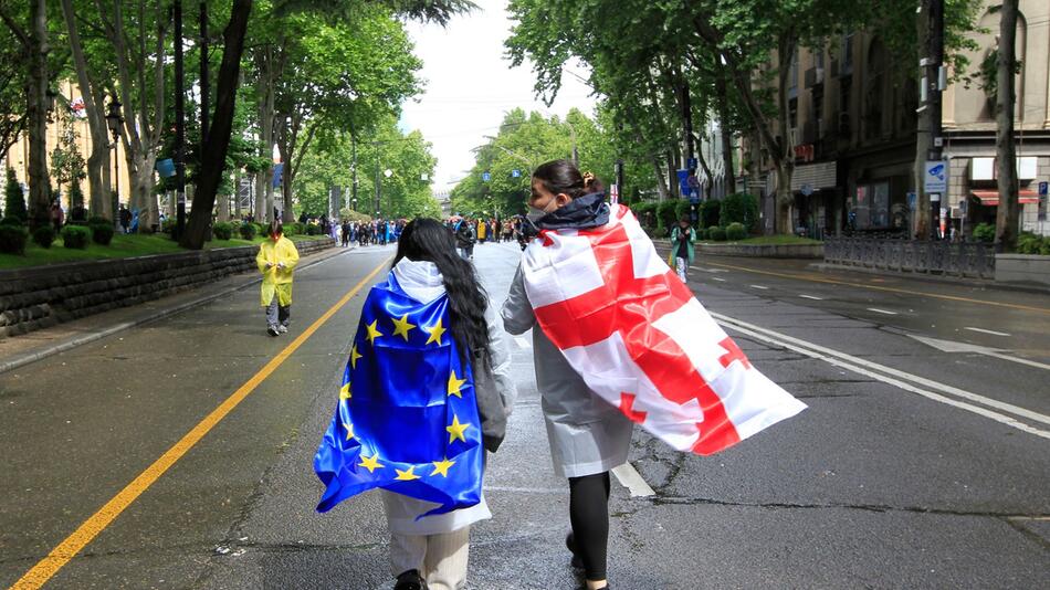 Demonstration in Georgien