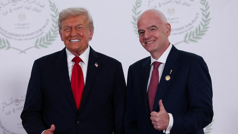 US-Präsident Donald Trump (l.) und Fifa-Präsident Gianni Infantino