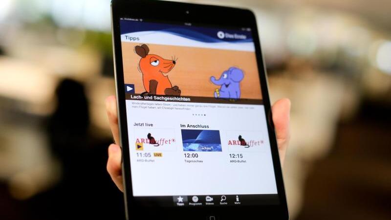 Mediathek auf dem Tablet