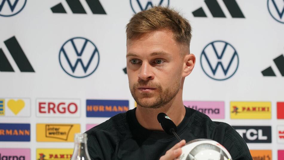 Joshua Kimmich in der DFB-Pressekonferenz am 2. Juni 2025.
