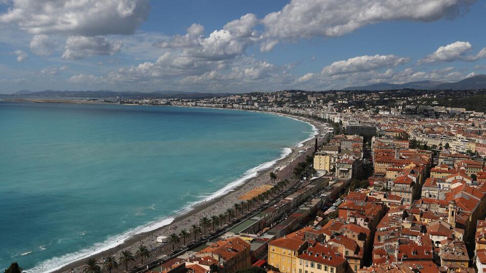 Blick auf die Altstadt in Nizza,