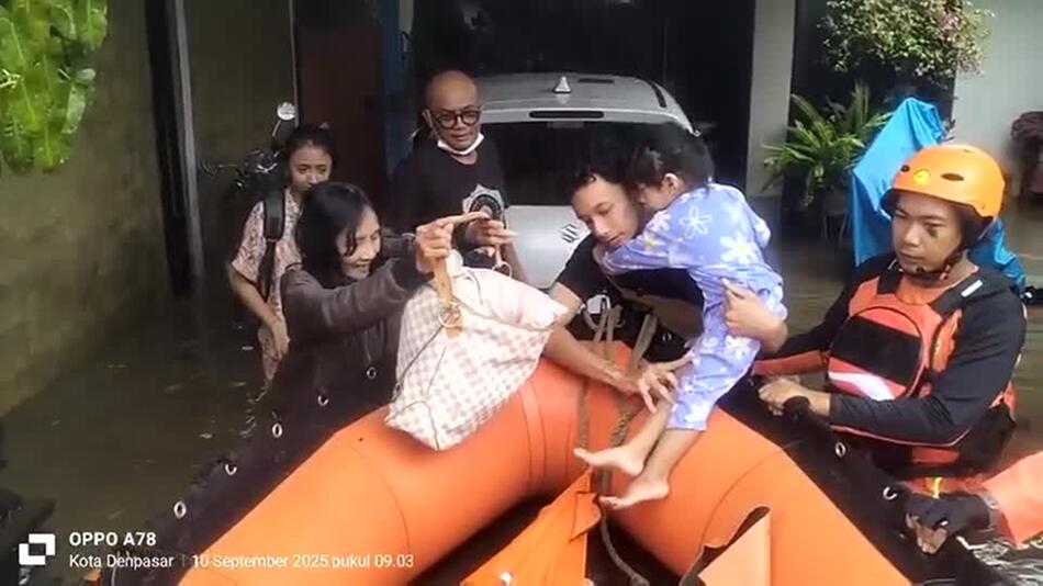 Tote bei Überschwemmungen auf Bali