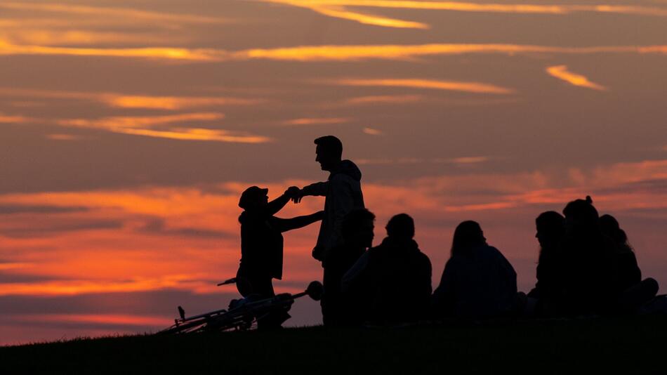 Sonnenuntergang in München