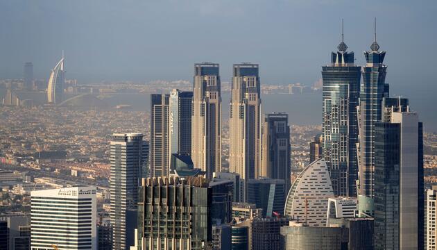 Die Skyline von Dubai
