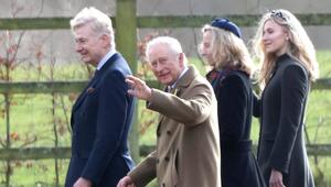 Am Sonntag besuchte König Charles den Gottesdienst in der Kirche St. Mary Magdalene in Sandringham.