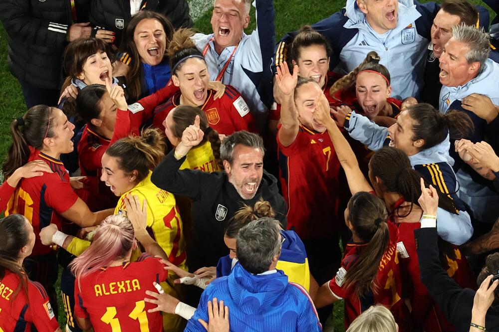 Jorge Vilda feiert mit dem WM-Titel mit Spaniens Frauen den bis dahin grössten Erfolg seiner Laufbahn