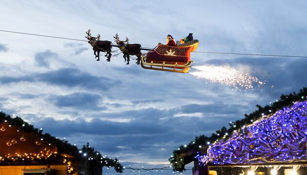 Flugradare sollen Schlitten des Weihnachtsmannes geortet haben