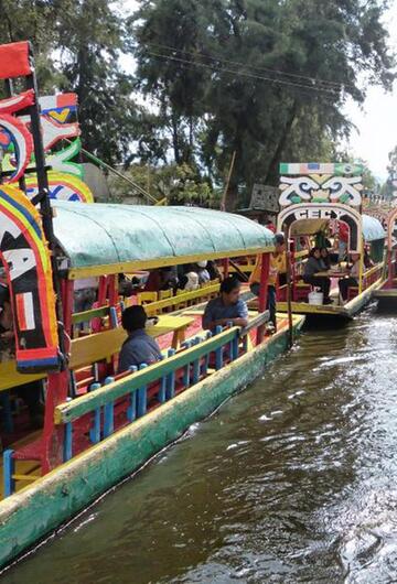 Auf den Kanälen von Xochimilco