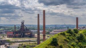 Halde des Kohleabbaus am Wanderweg "Boucle Noire" in Charleroi