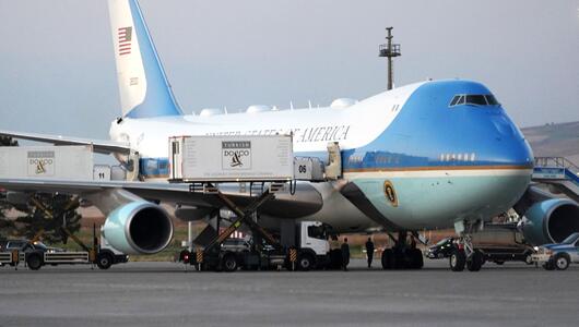 US-Präsident Trump in der Air Force One