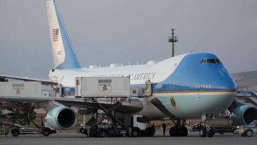 US-Präsident Trump in der Air Force One